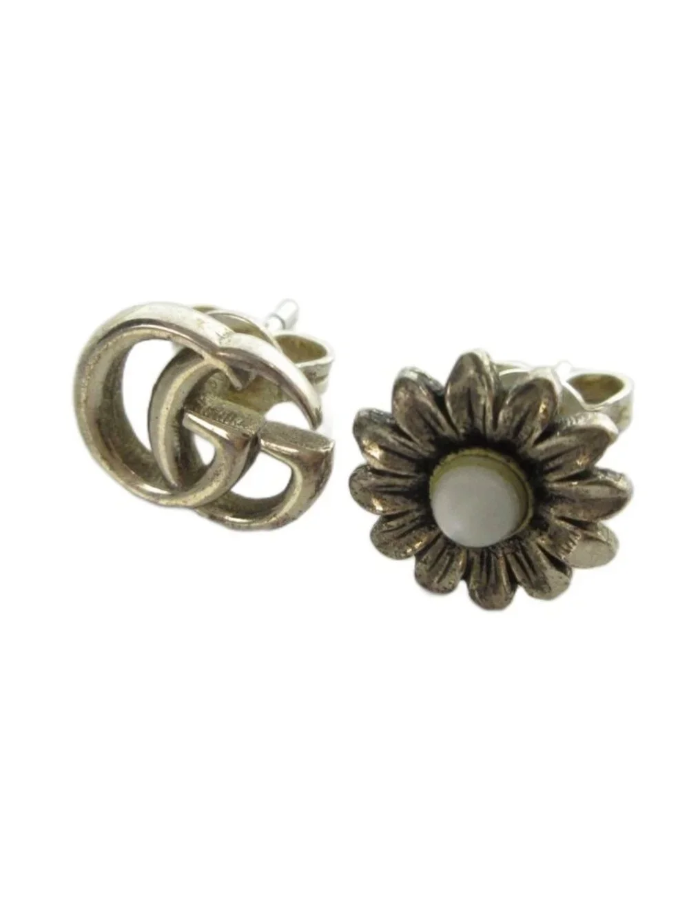 Gucci Earrings Logo Silver